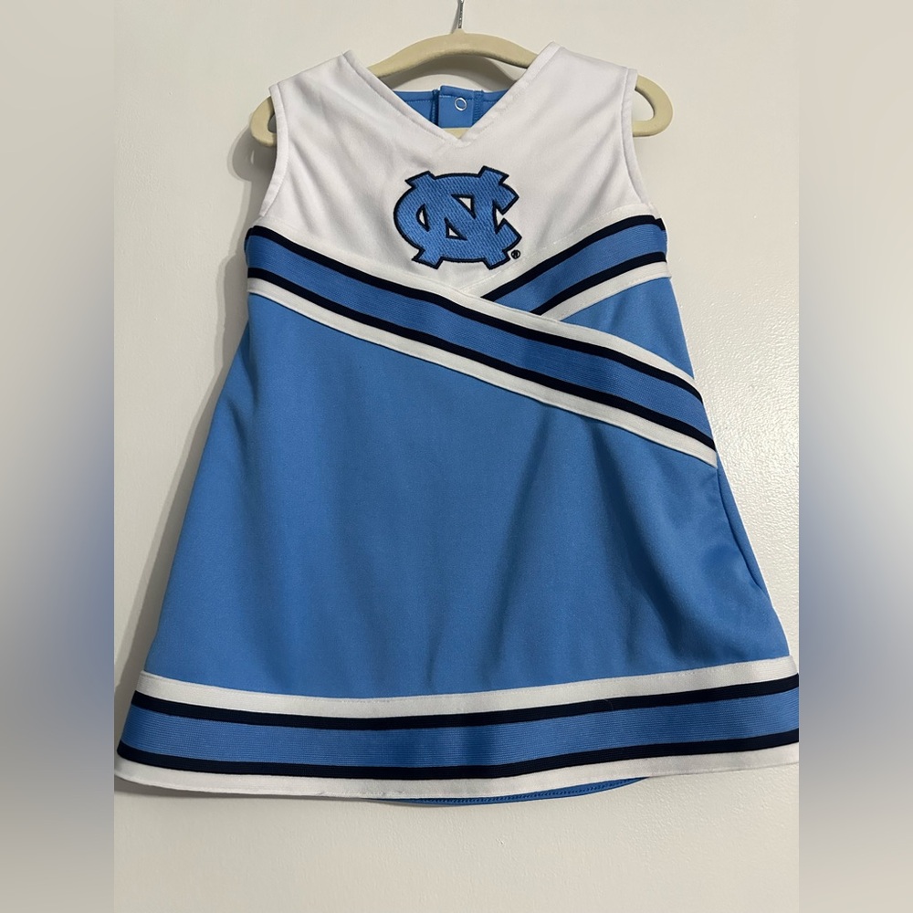 UNC Tarheels cheerleading one piece outfit